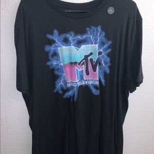 Mens GAP MTV music television thunder graphic t-shirt XL NWT